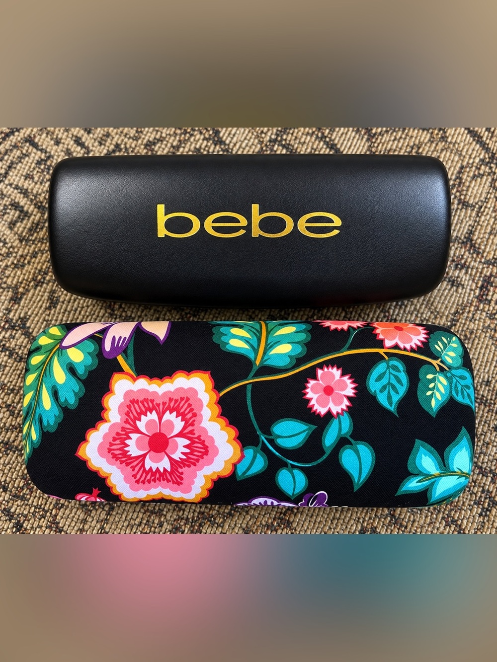 Bebe & Vera Bradley Eyeglasses Cases Lot of 2 Floral Clamshell Readers Sunnies